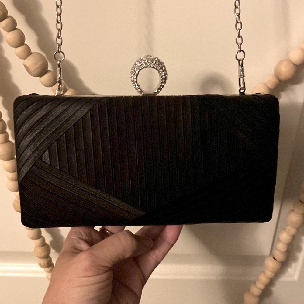 Jessica McClintock Satin Clutch Purse